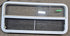 Used White Radius Opening Window : 47 1/2" W x 21 1/2" H x 1 1/2" D - Young Farts RV Parts
