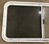 Used White Radius Opening Window : 47 1/2" W x 21 1/2" H x 1 7/8" D - Young Farts RV Parts