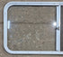 Used White Radius Opening Window : 47 1/2" W x 21 1/2" H x 1" D - Young Farts RV Parts