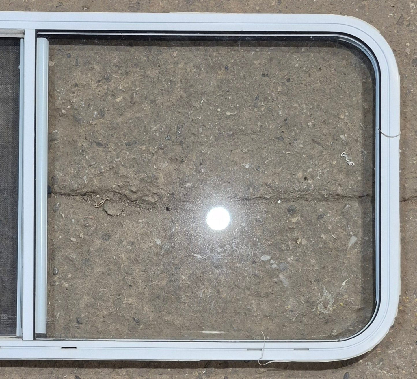 Used White Radius Opening Window : 47 1/2