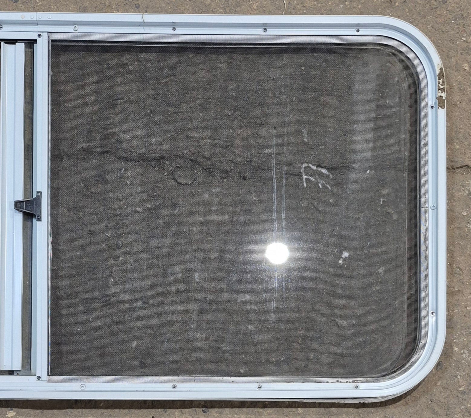 Used White Radius Opening Window : 47 1/2