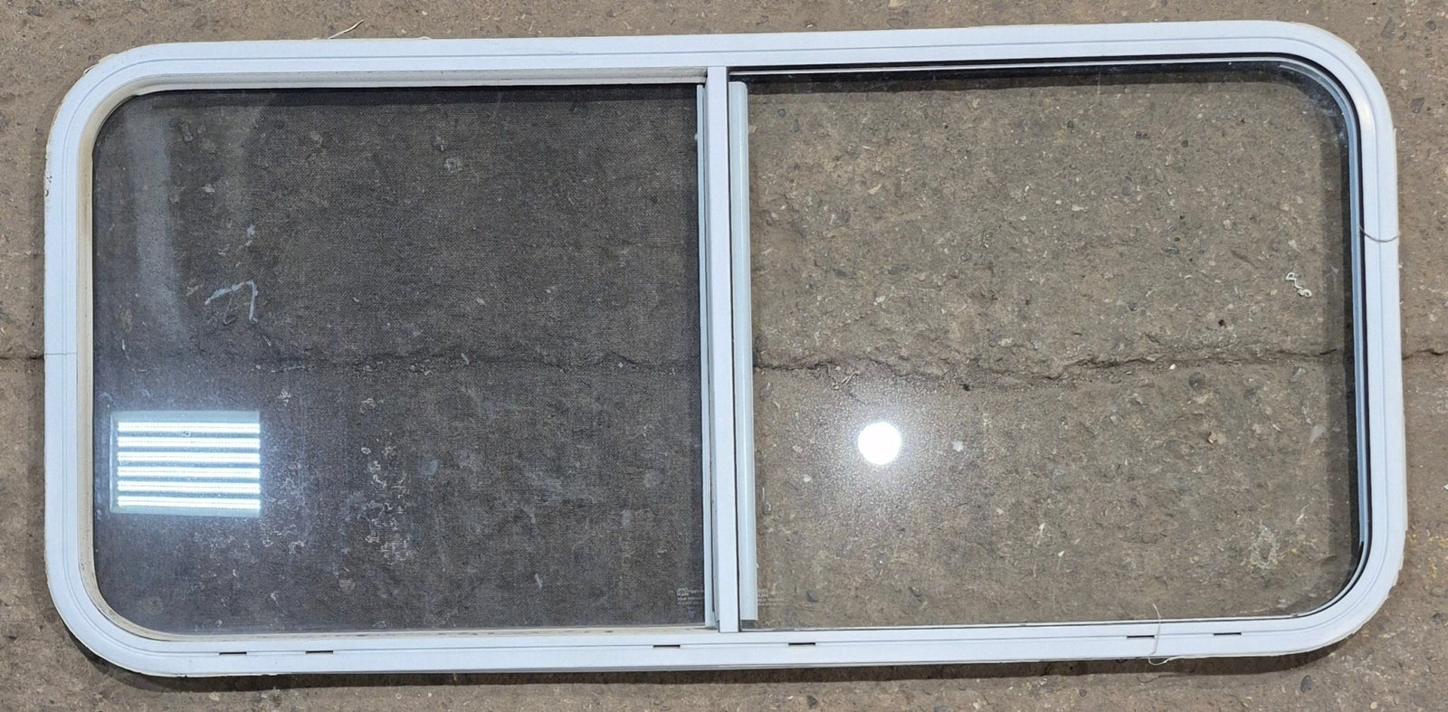 Used White Radius Opening Window : 47 1/2