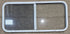 Used White Radius Opening Window : 47 1/2" W x 21 1/2" H x 1" D - Young Farts RV Parts