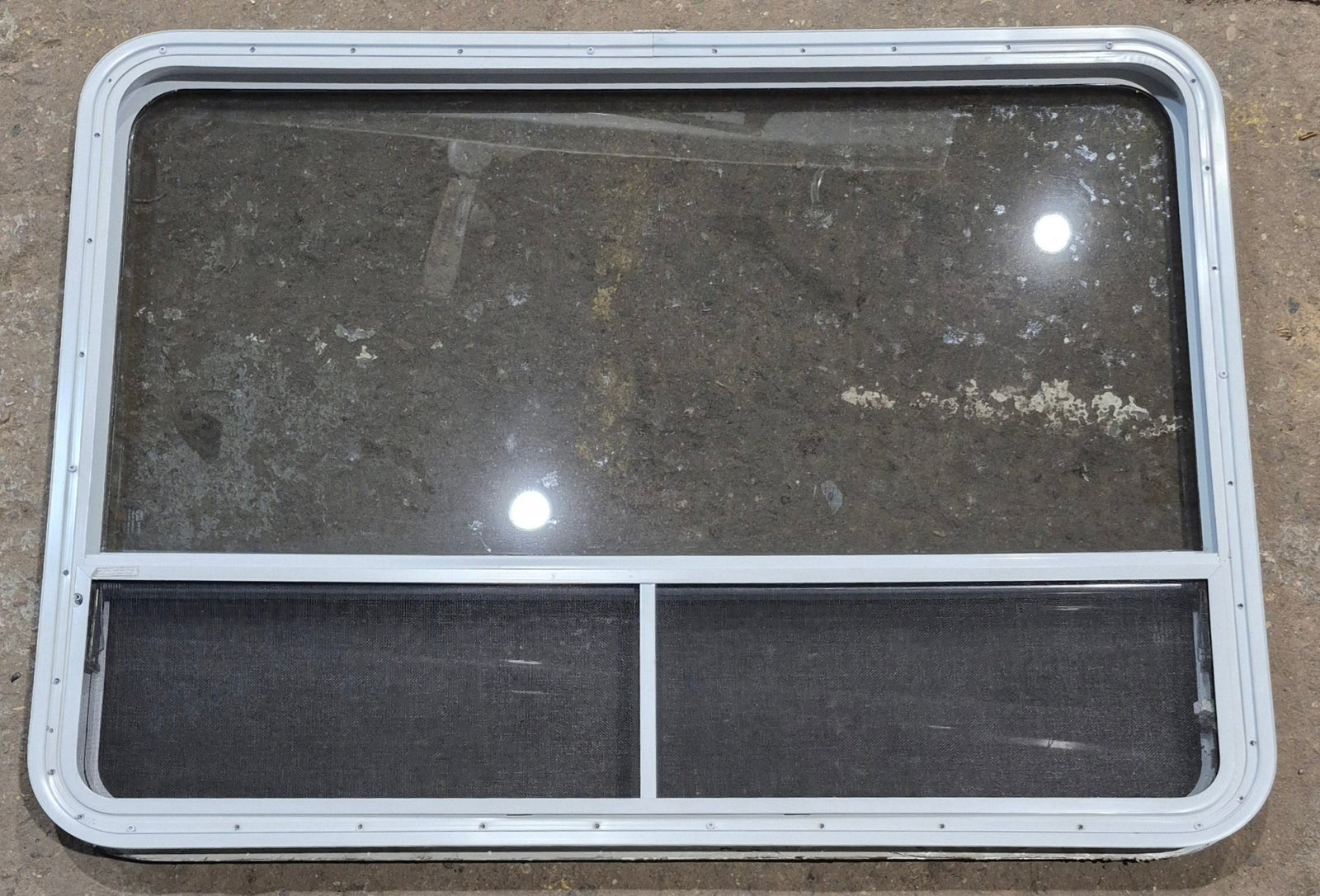 Used White Radius Opening Window : 47 1/4