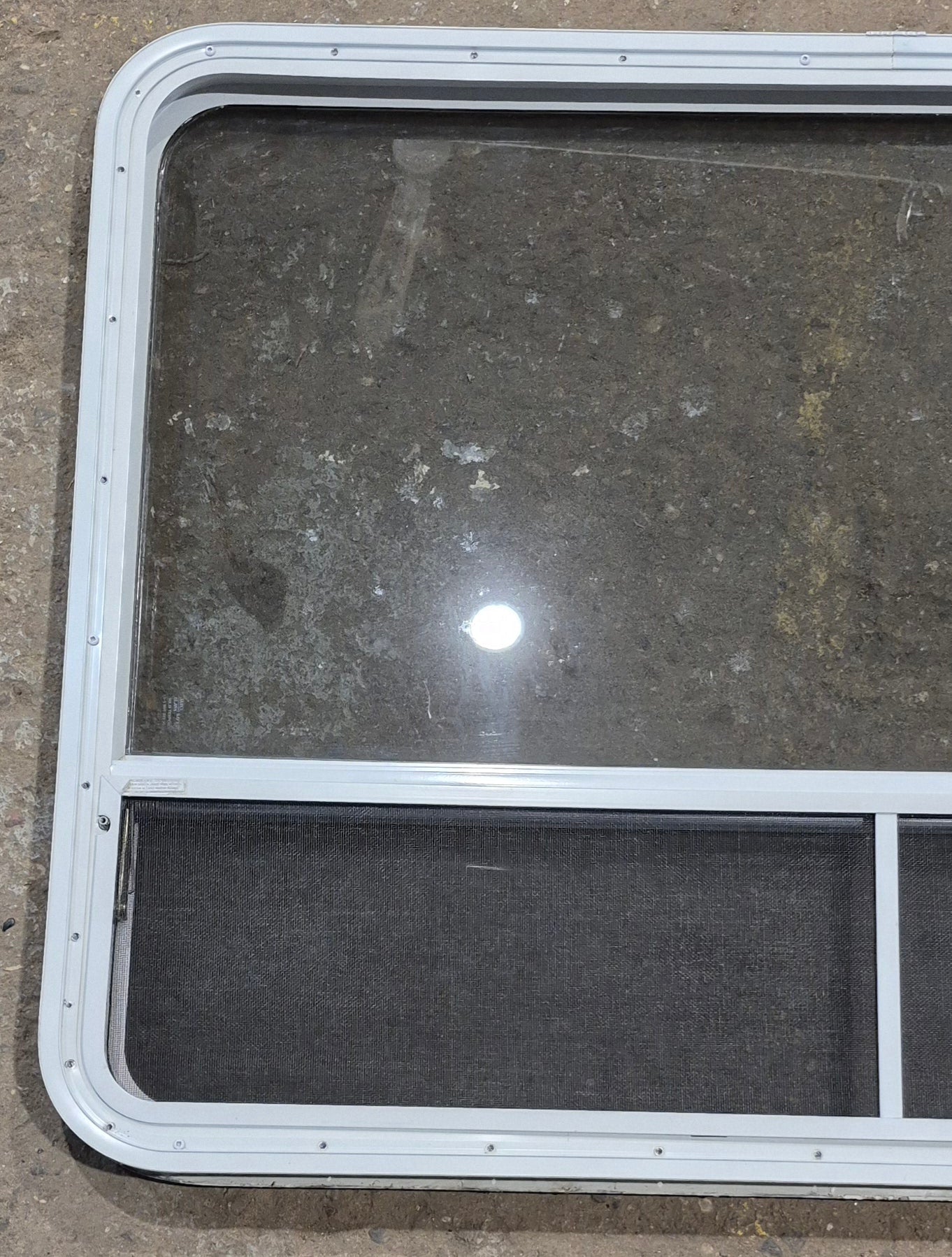 Used White Radius Opening Window : 47 1/4