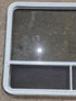 Used White Radius Opening Window : 47 1/4" W x 34 1/4" H x 1 3/4" D - Young Farts RV Parts