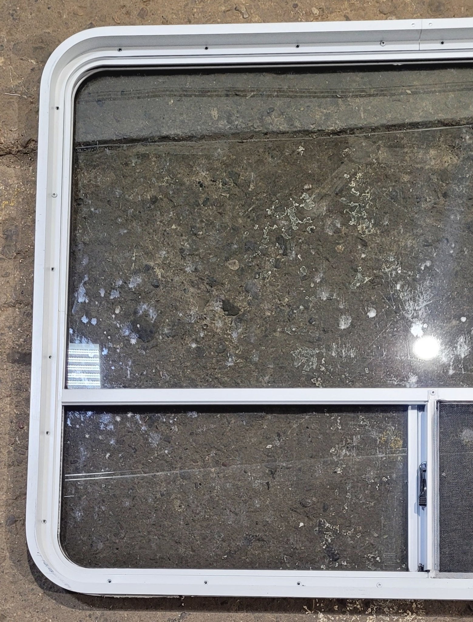 Used White Radius Opening Window : 48 1/4