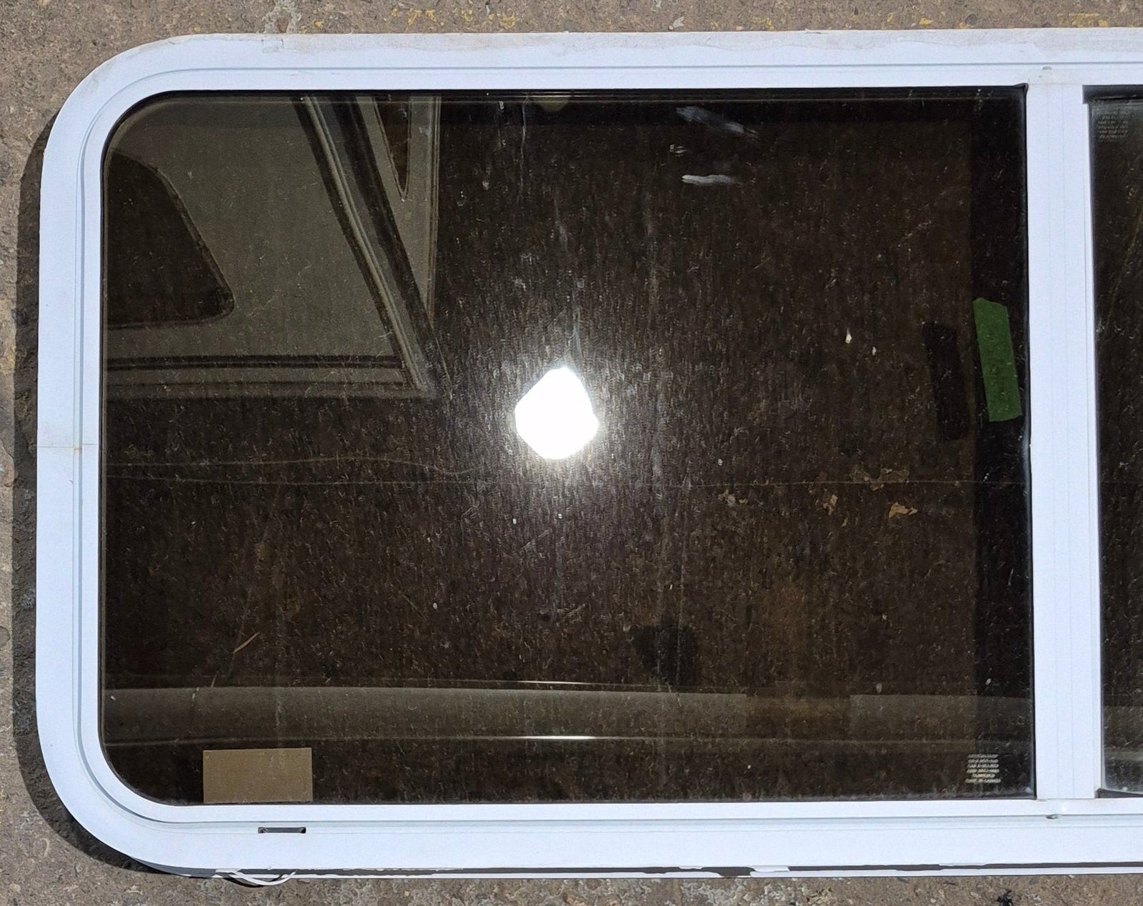 Used White Radius Opening Window : 54 1/4