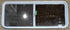 Used White Radius Opening Window : 54 1/4" W x 21 3/4" H x 1 7/8" D - Young Farts RV Parts
