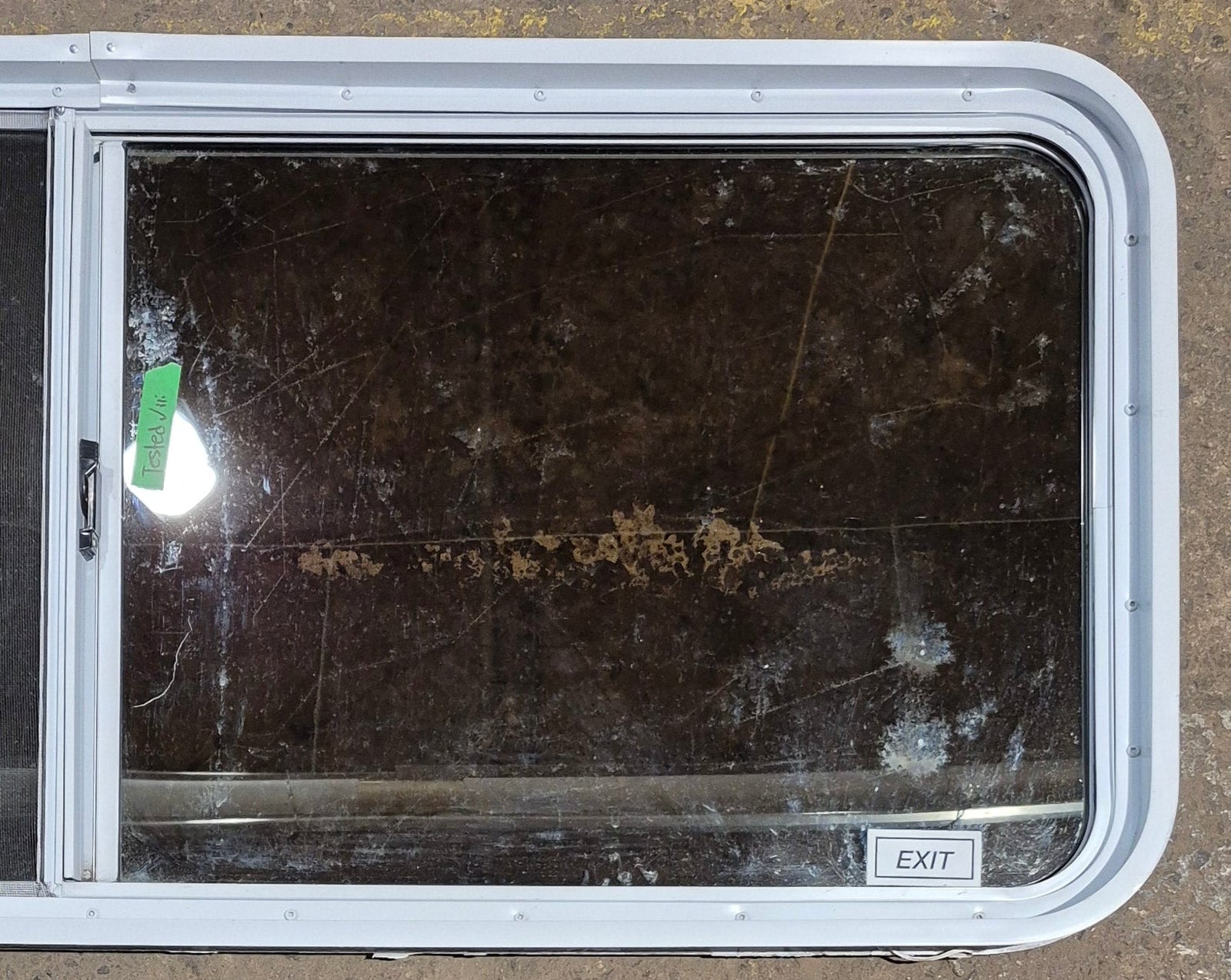 Used White Radius Opening Window : 54 1/4