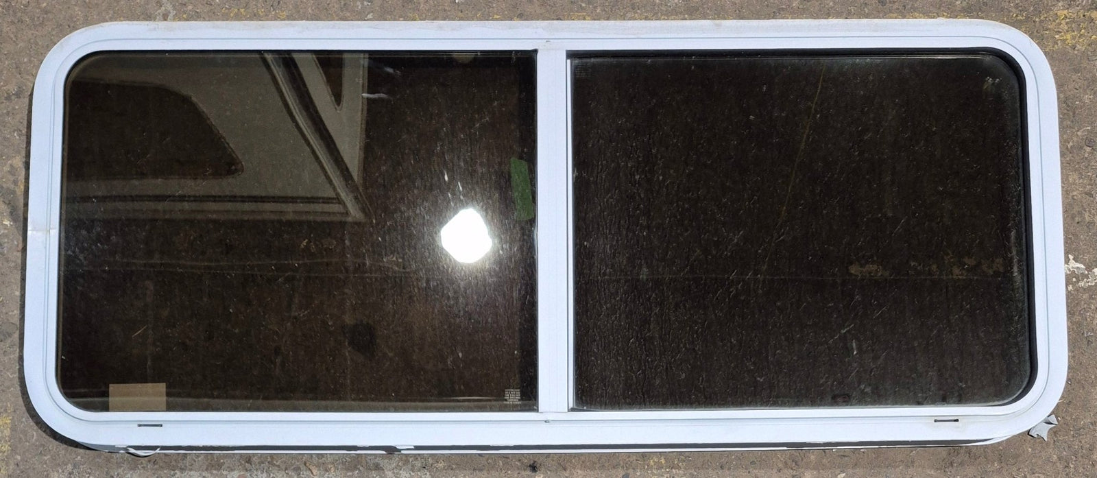 Used White Radius Opening Window : 54 1/4