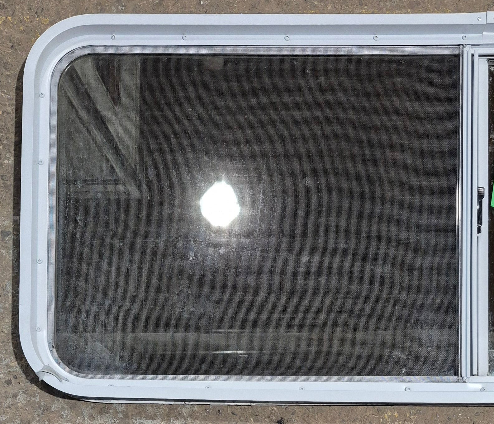 Used White Radius Opening Window : 54 1/4