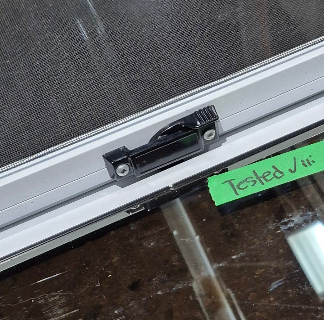 Used White Radius Opening Window : 54 1/4