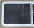 Used White Radius Opening Window : 54" W x 21 1/2" H x 1 7/8" D - Young Farts RV Parts