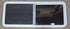 Used White Radius Opening Window : 54" W x 21 1/2" H x 1 7/8" D - Young Farts RV Parts