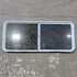 Used White Radius Opening Window - 57 1/4" X 24 1/2" X 2" - Young Farts RV Parts