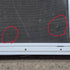 Used White Radius Opening Window - 57 1/4" X 24 1/2" X 2" - Young Farts RV Parts