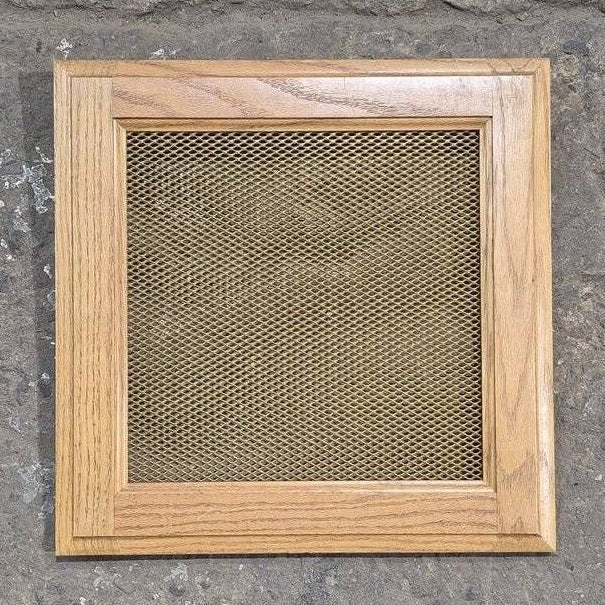 Used Wooden RV Interior Furnace Access Door - 15 3/8" x 15 3/8" x 1 1/2" - Young Farts RV Parts