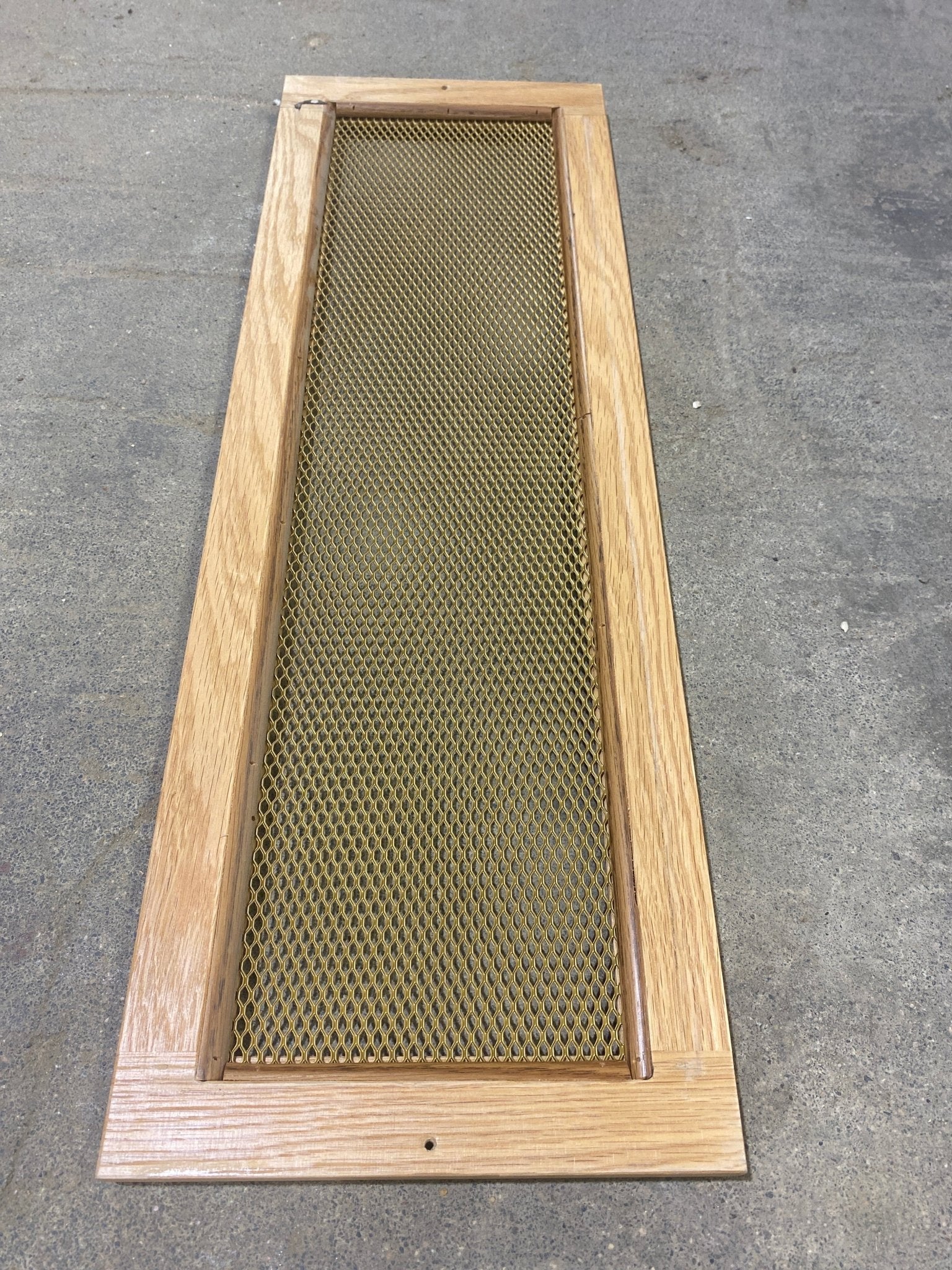 Used Wooden RV Interior Furnace Access Door 25" W X 8 1/4" H - Young Farts RV Parts