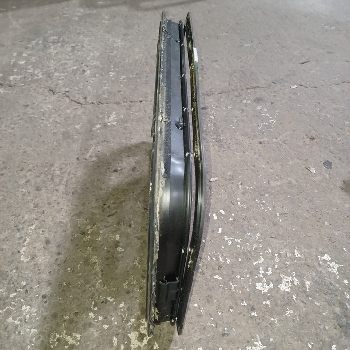 Used Young Farts RV Parts Black Radius Louvered Window : 23.5" x 14 3/8" x 2" - Young Farts RV Parts