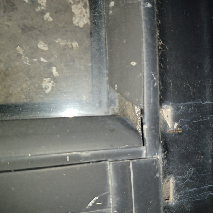 Used Young Farts RV Parts Black Radius Louvered Window : 23.5" x 14 3/8" x 2" - Young Farts RV Parts