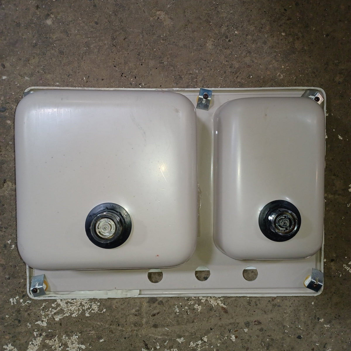 Used Young Farts RV Parts Double Kitchen Sink 24.5″ X 17.25″ X 7.5″ - TS1724DB - Young Farts RV Parts