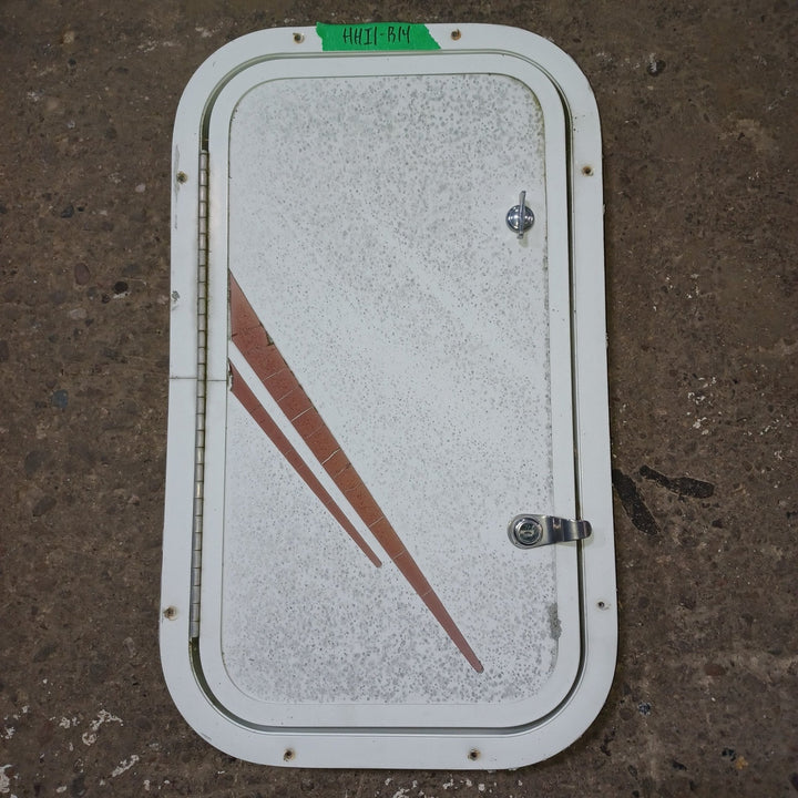 Used Young Farts RV Parts Radius Cornered Cargo Door 20 5/8″ X 11.5″ X 1 7/8″ - Young Farts RV Parts