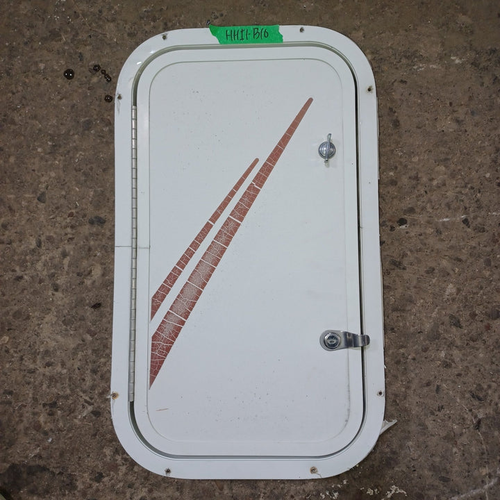 Used Young Farts RV Parts Radius Cornered Cargo Door 20.75″ X 11 5/8″ X 1 7/8″ - Young Farts RV Parts