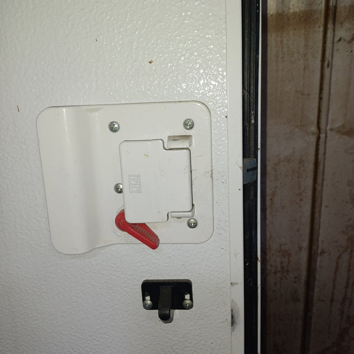 Used Young Farts RV Parts RV Radius Entry Door 71.5″ X 25 7/8″ X 2.5″ - Young Farts RV Parts