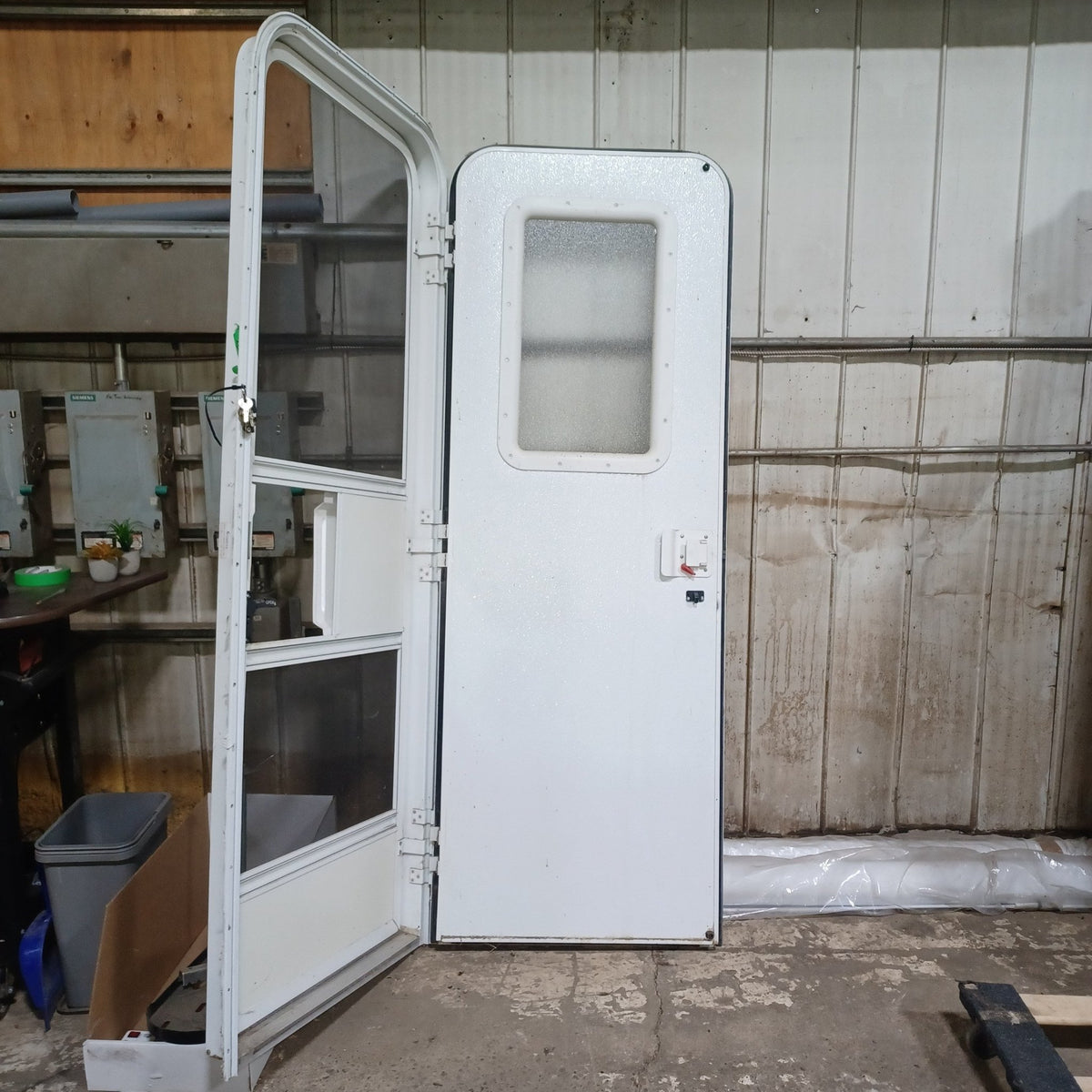 Used Young Farts RV Parts RV Radius Entry Door 71.5″ X 25 7/8″ X 2.5″ - Young Farts RV Parts
