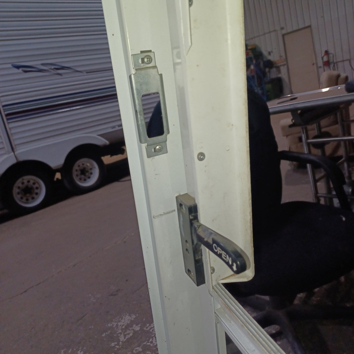 Used Young Farts RV Parts RV Radius Entry Door 71.5″ X 25 7/8″ X 2.5″ - Young Farts RV Parts