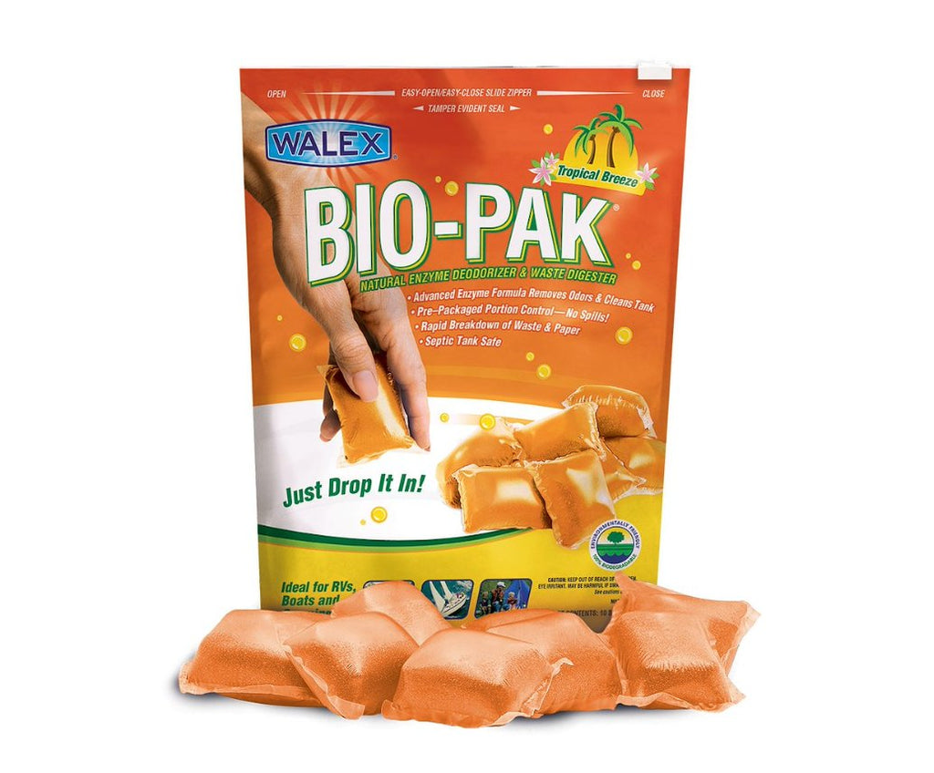 Walex Products BIOTROPBG Bio - Pak Tropical Breeze, Bag of 10 Treatments - Young Farts RV Parts