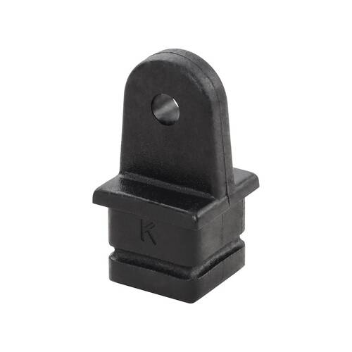WHITECAP Boat Bimini Top Cap Fitting - Marine Series - 1" Square; Black Nylon - 3516BP - Young Farts RV Parts