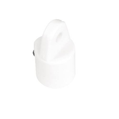 WHITECAP Boat Bimini Top Cap Fitting - Round Tube - 7/8" - White Nylon W/ Set Screw - 3419WP - Young Farts RV Parts