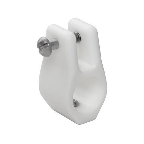WHITECAP Boat Bimini Top Jaw Slide - Round Tube - 3/4" - White Nylon W/ Bolt; Single - 3406WP - Young Farts RV Parts