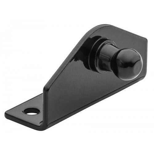 WHITECAP Boat Hatch Lift Support Mtg Bracket - L - Shaped - 3 Holes - Black Steel; Single - G - 1015BC - Young Farts RV Parts