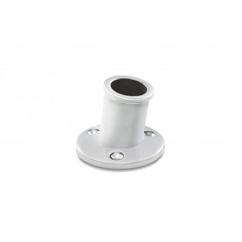 WHITECAP Flagpole Mount - Top Mount - Holds Single Flag - With 1/4 - 28 Set Screws - 6147C - Young Farts RV Parts