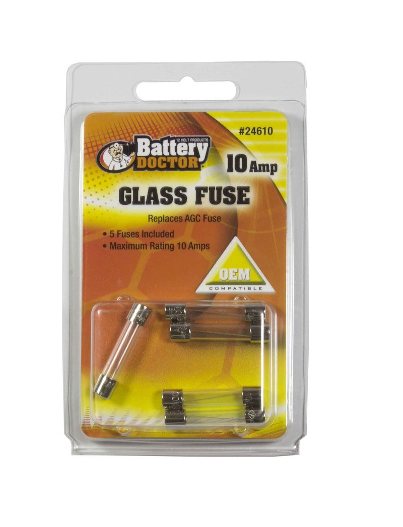 Wirthco 24610 AGC Glass Fuse - 10 Amp - Young Farts RV Parts