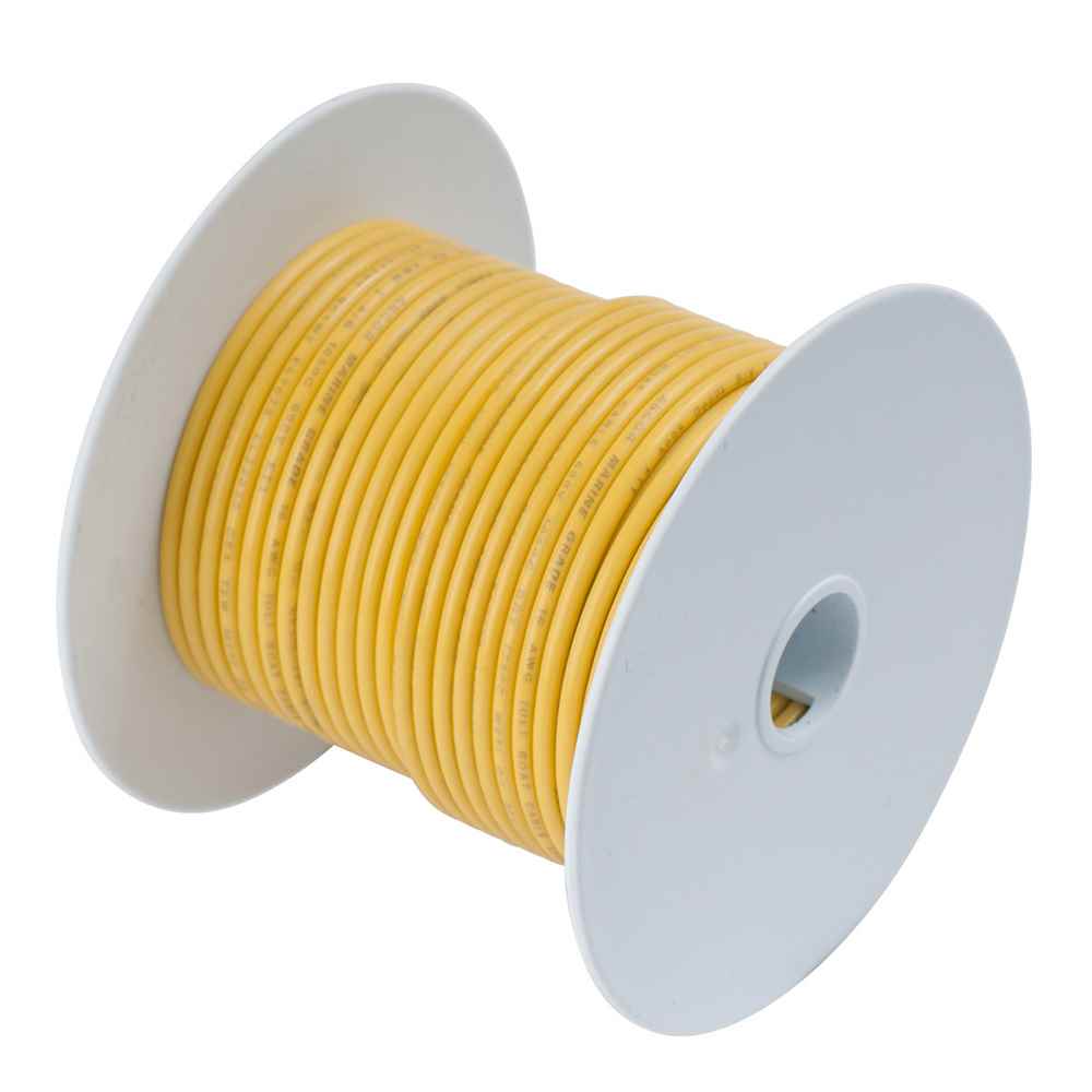 Yellow 1/0 AWG Tinned Copper Battery Cable - 50' - Young Farts RV Parts