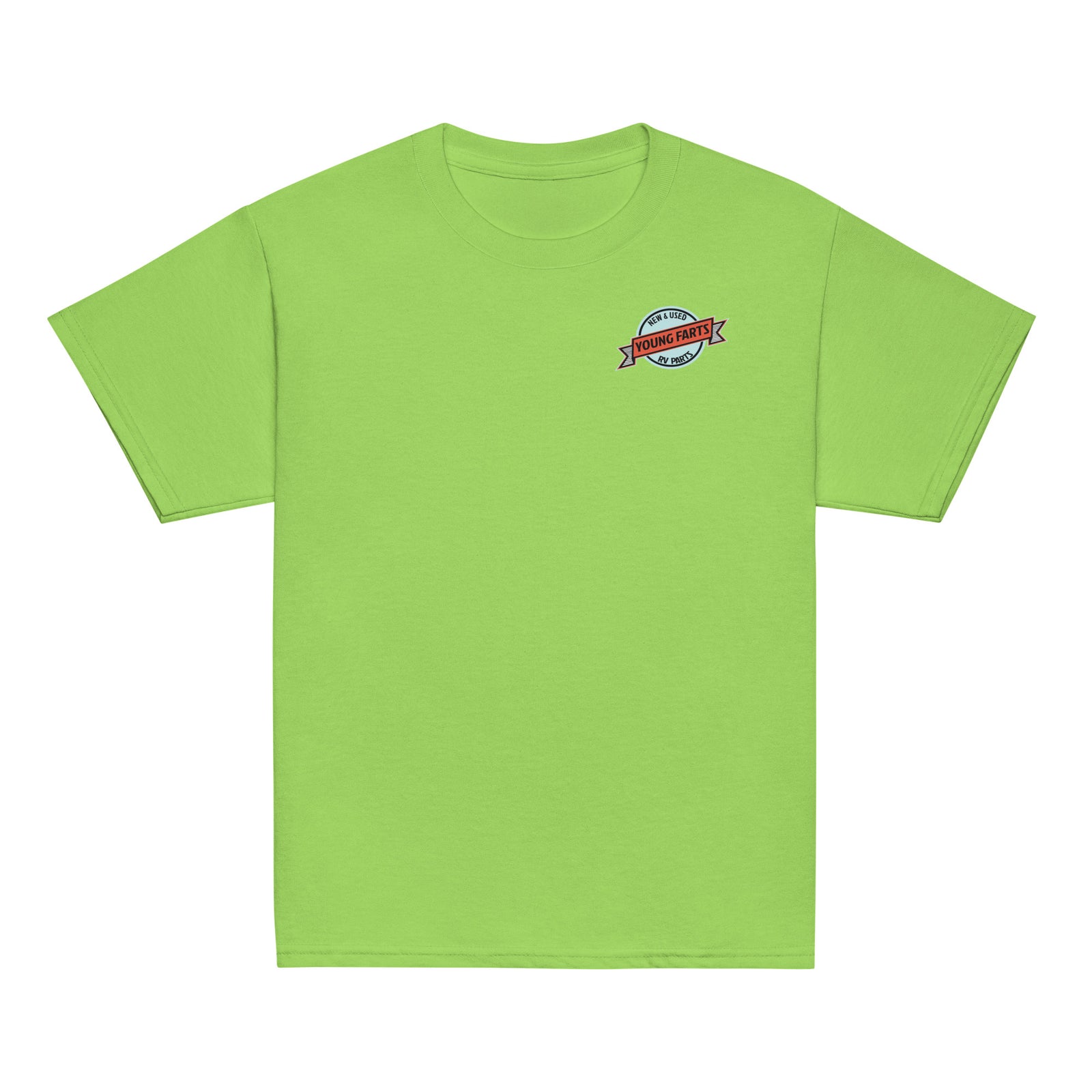 Young Farts Youth T-Shirt with front and back print in Azalea