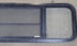 Black Radius Opening Window : 47 1/2" W X 14 3/4" H X 2" D - Young Farts RV Parts