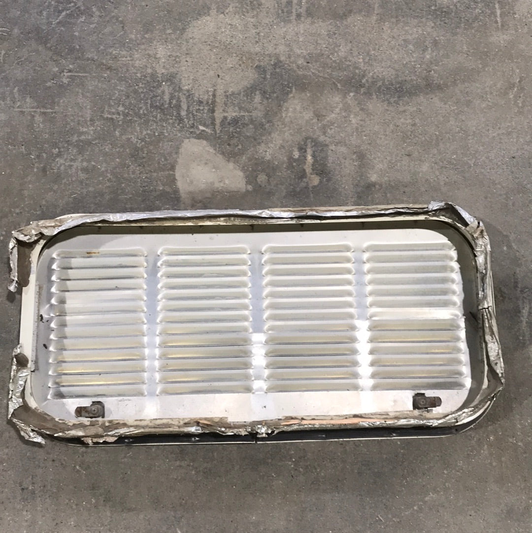 USED DOMETIC Off White Exterior Vent Door with Frame 28 3/4