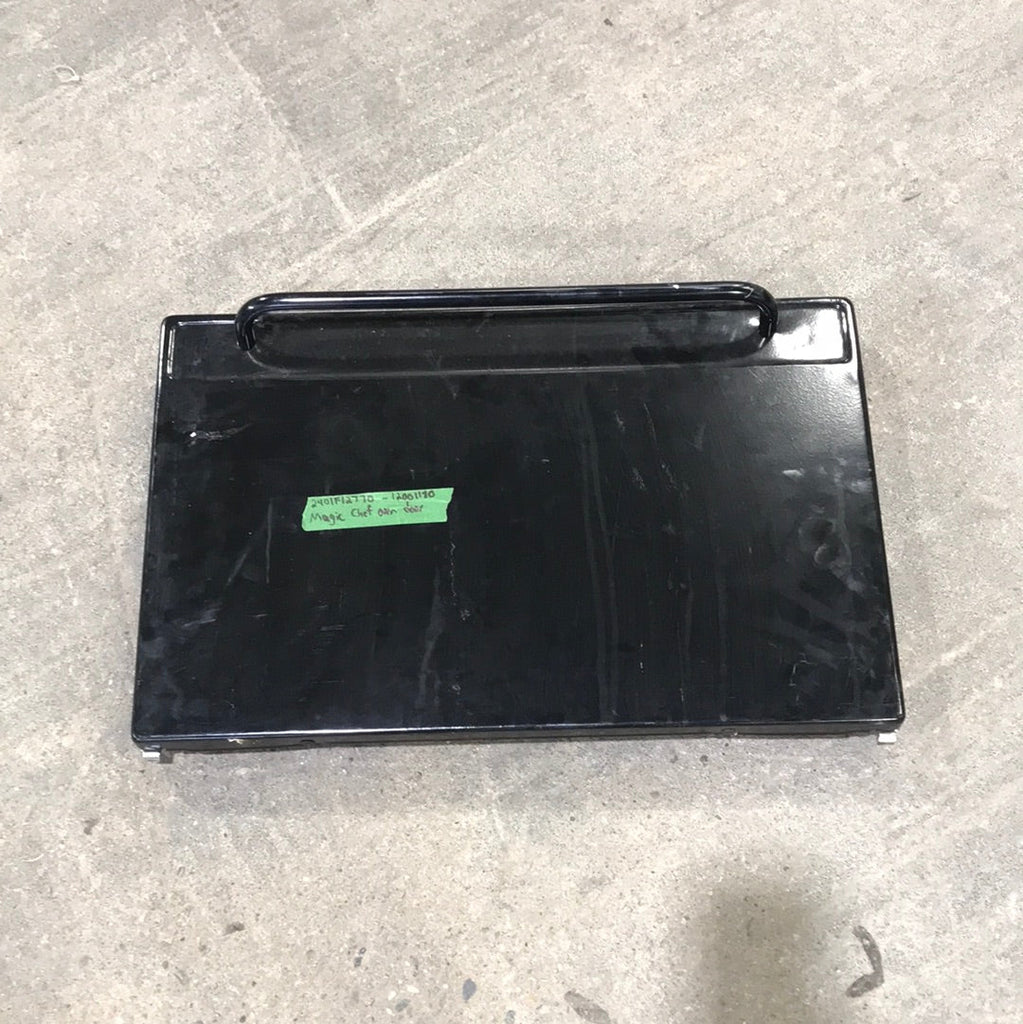 Used Magic Chef Oven Door 2401F12770 - 12001180 BLACK - Young Farts RV Parts