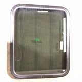 Used Black Radius Non-Opening Window : 28 3/4 X 23 1/2 X 2