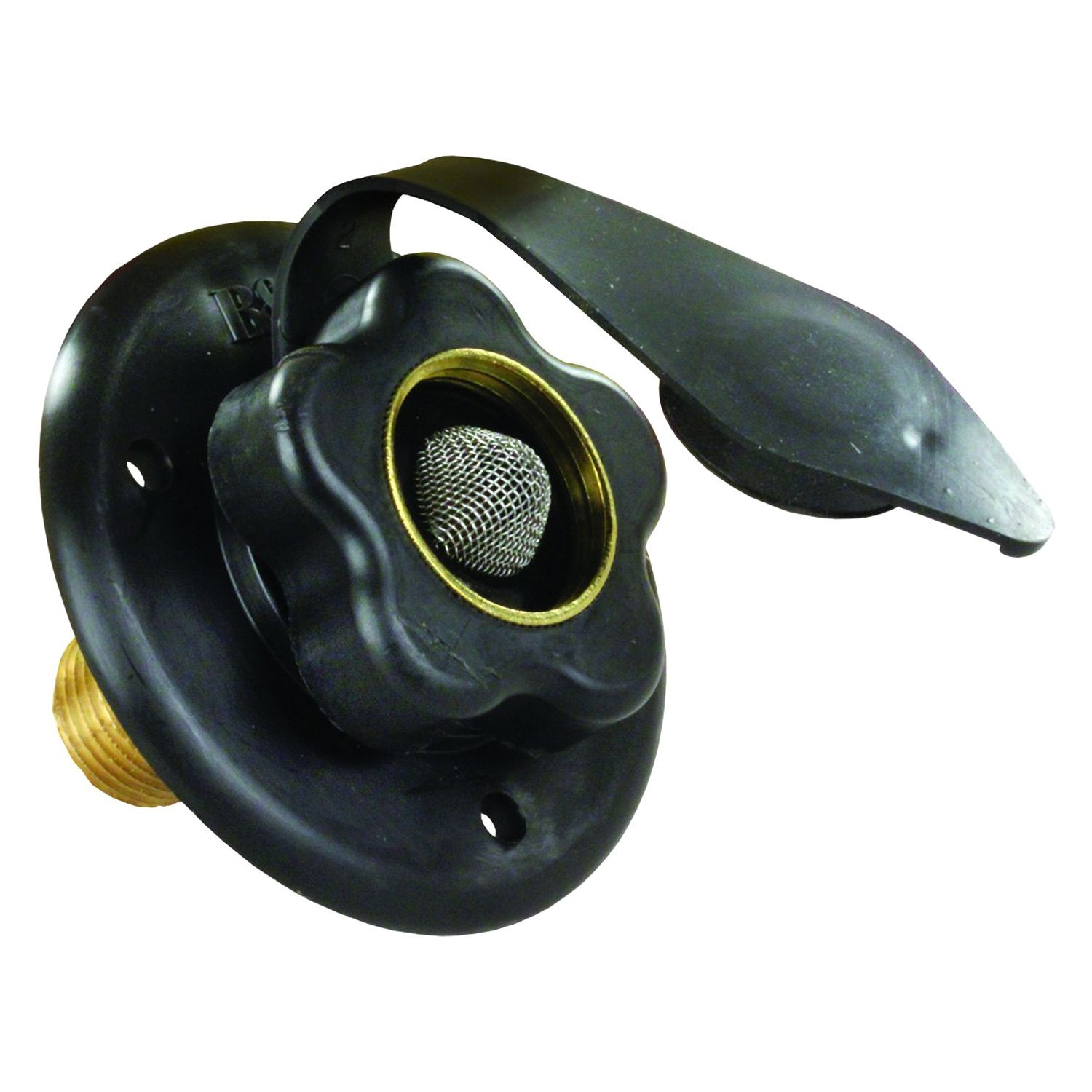 Thetford 160-85-A-36-A - Black City Water Flange - Young Farts RV Parts