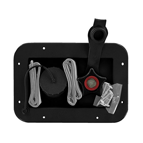 GRAVITY/CITY WATER INLET BLACK - Young Farts RV Parts