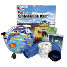 Load image into Gallery viewer, Valterra K88105 - Starter Kit w/ Pure Power Blue - 25&#39; Fresh Water Hose - 10&#39; Sewer Hose - Young Farts RV Parts