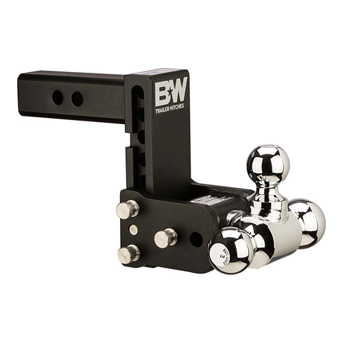 BW TS20049B - Tow & Stow Receiver Hitch Tri-Ball 1 7/8" x 2" x 2 5/16" with 2.5" Receiver - 7" Drop / 7.5" Rise - Young Farts RV Parts