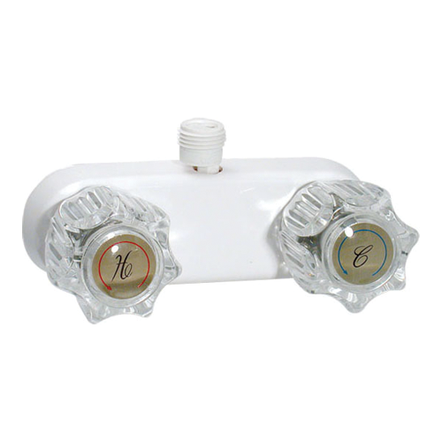 SHOWER VALVE 2KNOBS WHT - Young Farts RV Parts