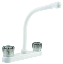 Load image into Gallery viewer, Dura Faucet DF-PK210S-WT - Dura Hi-Rise RV Kitchen Faucet - White - Young Farts RV Parts